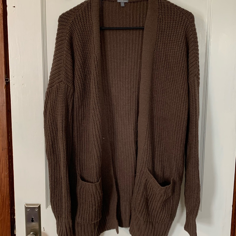 Oversized Knit Cardigan Sweater